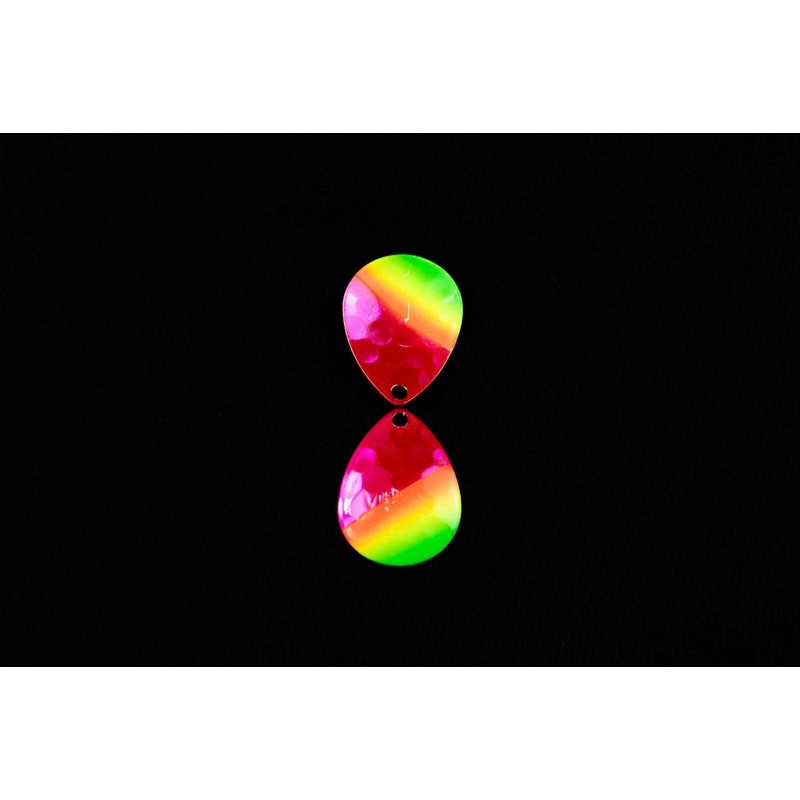 3.5 Colorado DOUBLE Pink Mex Hat Salmon Spinner Blade (Single Blade)