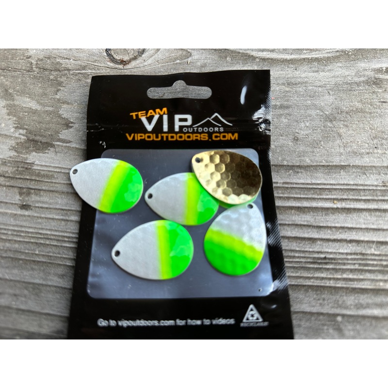 #4.5 Colorado Pearl Lemon Drop Spinner Blades (5 pack)