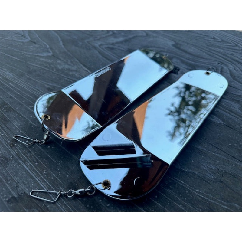 406, 11 Double Fin 360 (Mirror Chrome) Single Flasher