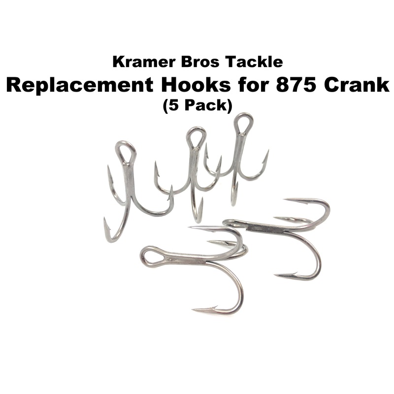 Kramer Bros Tackle – Replacement Hooks for 875 Crank (5 Pack)