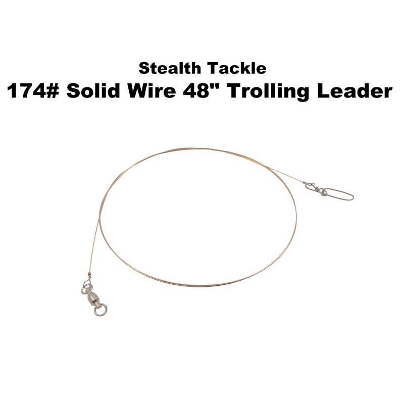 Stealth Tackle – 174# Solid Wire 48 Trolling Leader (ST174T)