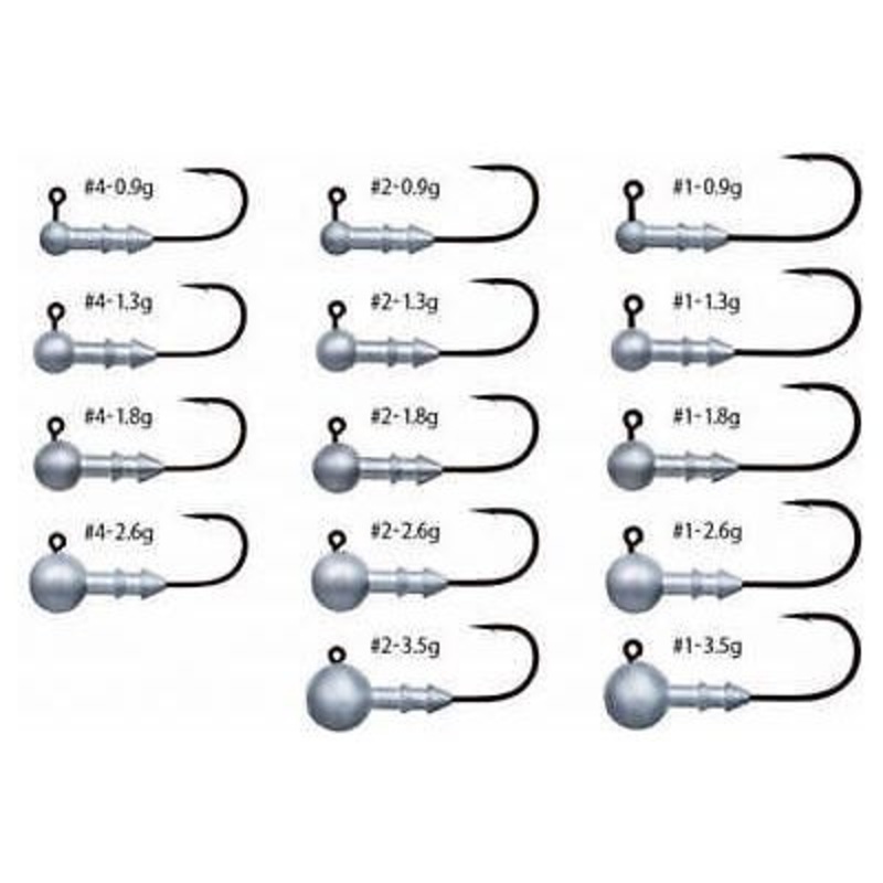 GAMAKATSU HORIZON HEAD 3/0|1.3g – 3/64oz|1.8g – 1/16oz