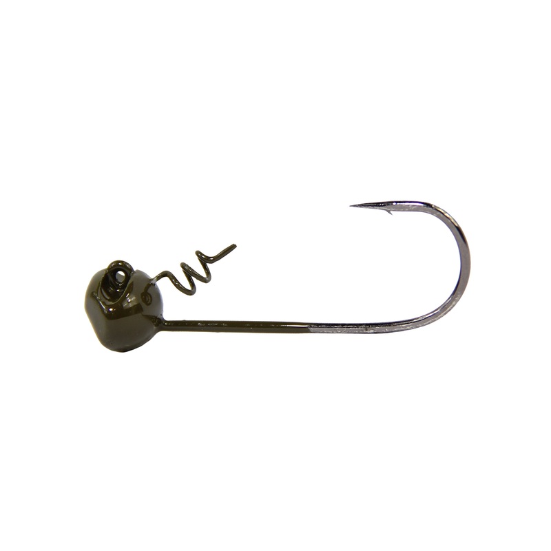 MF Shakey Head 1/4-Ounce 3-Pack – Green Pumpkin
