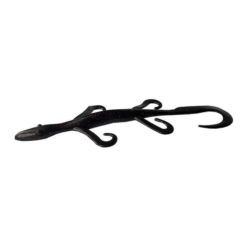 Tackle HD Lizard 6-Inch 12-Pack – Black Red Flake