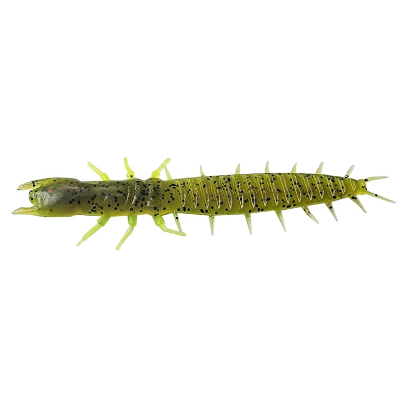 Tackle HD Ned-Mite 3.5-Inch 25-Pack – Green Pumpkin Chartreuse