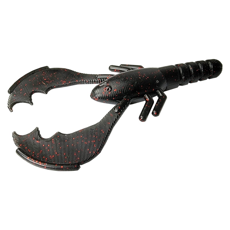 Tackle HD T-Craw 4.25-Inch 12-Pack – Black Red Flake