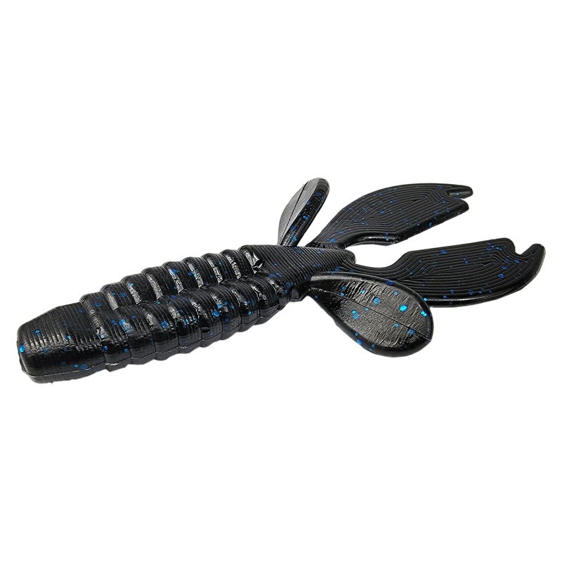 Tackle HD Texas Craw Beaver 4.25-Inch 10-Pack – Black Blue Flake