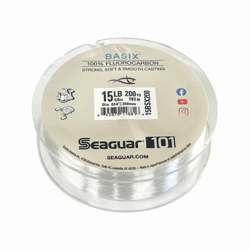 Seaguar Basix 200 yd. Spool|10 lb.|12 lb.|15 lb.|20 lb. – 175 yds.