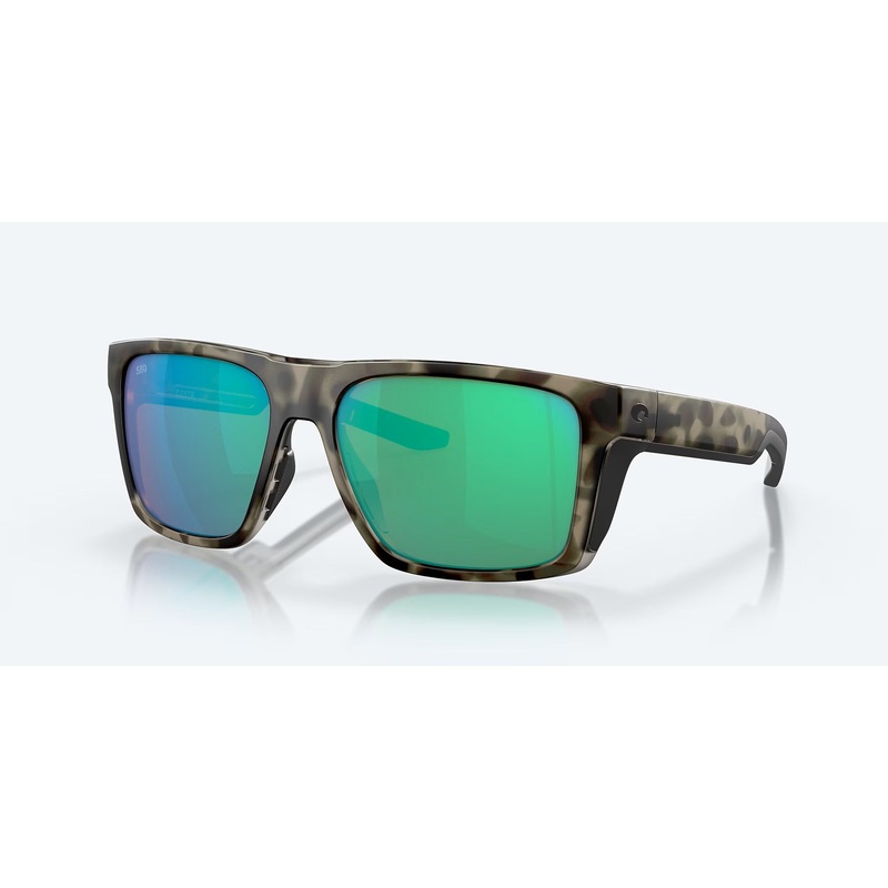 LIDO COSTA SUNGLASSES|Matte Tortoise|Green Mirror Glass