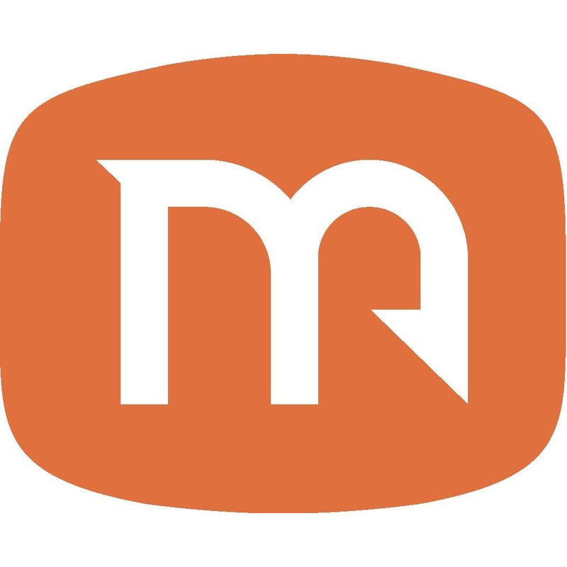 Orange M Sticker