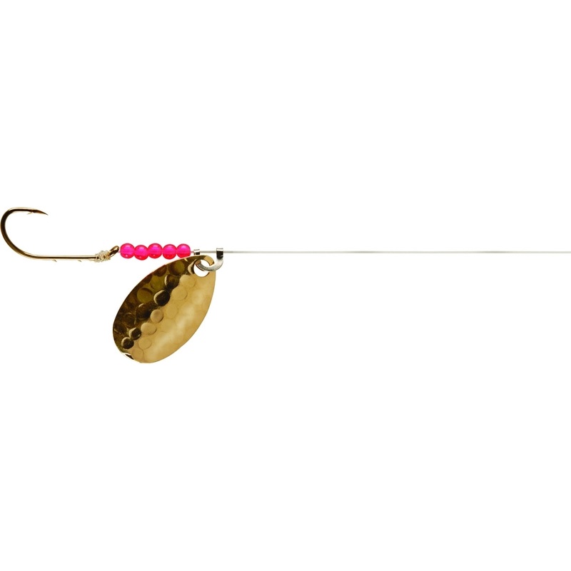 Lindy Walleye Spinner 6 Pack|Hammered Gold