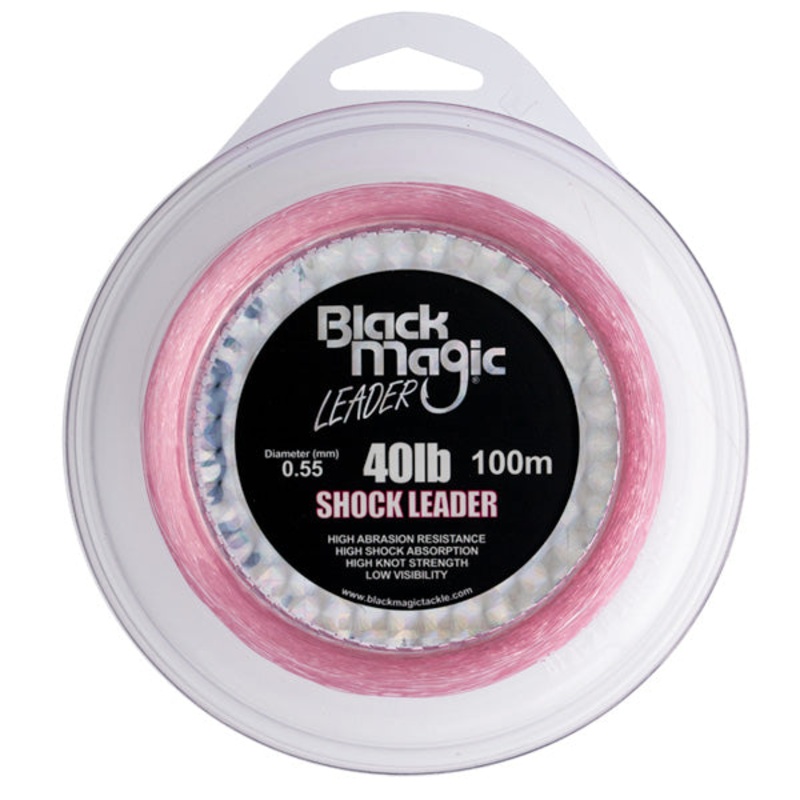 Black Magic PINK Shock Leader|20lb|30lb|40lb|60lb