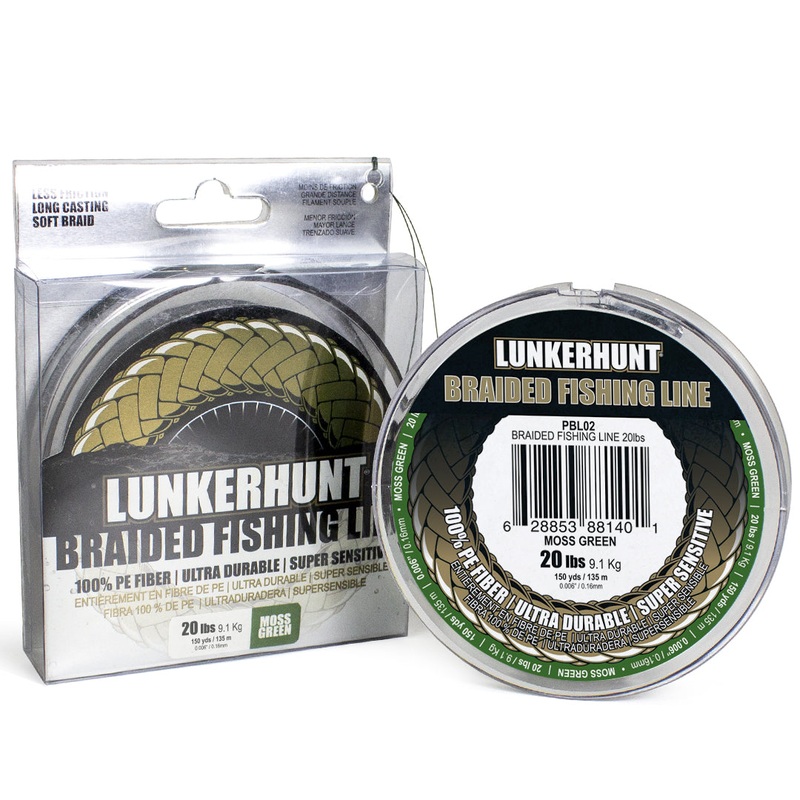 Braided Fishing Line|Moss Green|15lbs Test (150 Yards)|20lbs Test (150 Yards)|30lbs Test (150 Yards)|50lbs Test (150 Yards)