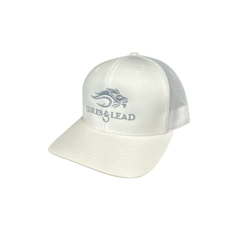 Lures & Lead Mesh Trucker Cap – White