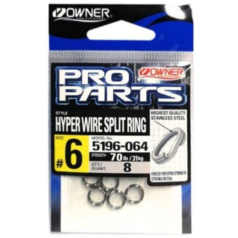 Owner Hyperwire Heavy Duty Stainless Split Rings