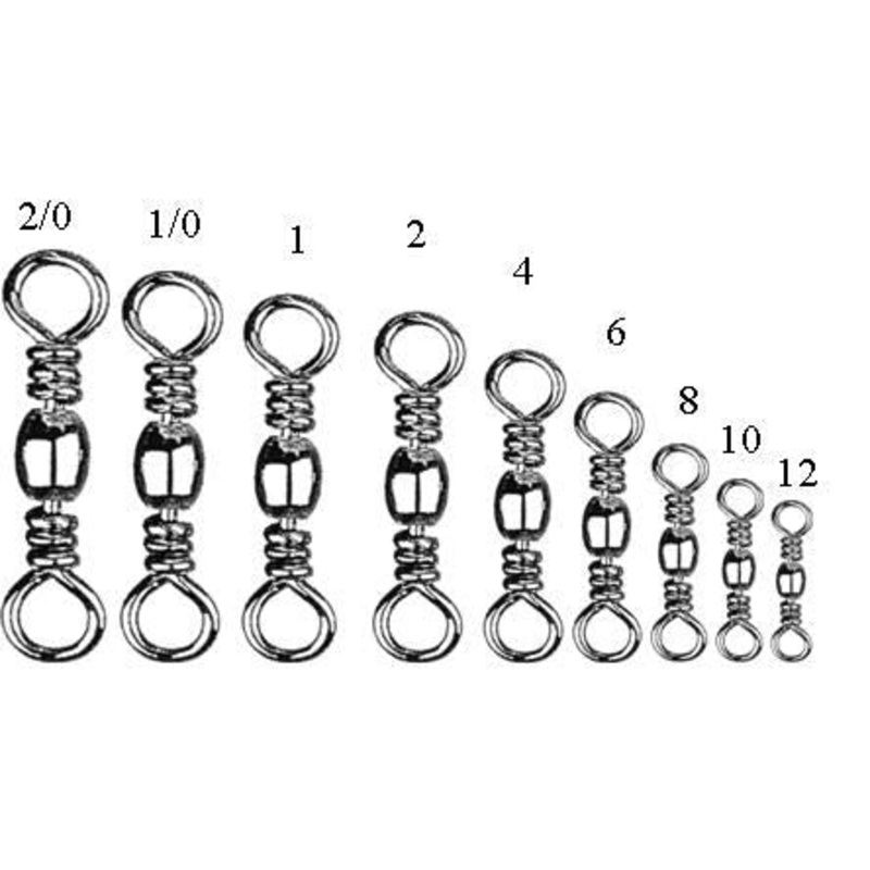 Dennett Black Barrel Swivels|Size 6|size 8|Size 10|Size 4|Size 12