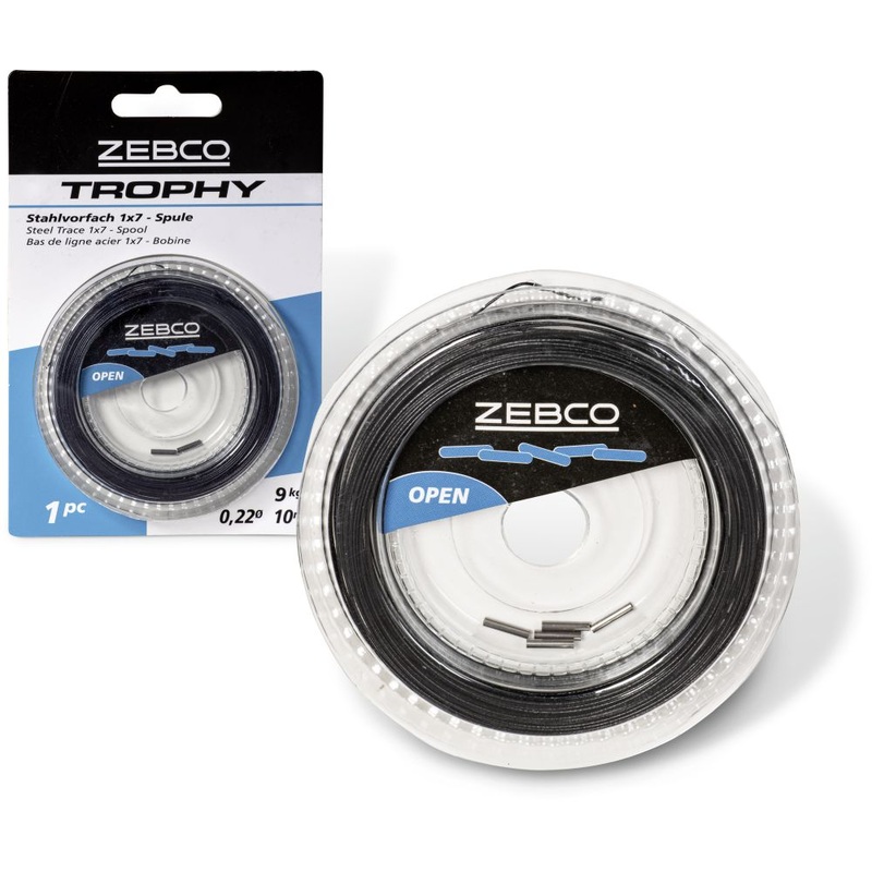 Zebco Trophy Steel Leader 1×7 Spool