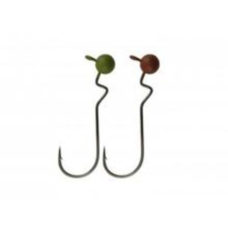 Gamakatsu Skip Gap Head|3/0-1/8|3/0-3/16|4/0-3/16|4/0-1/4|Brown|Green Pumpkin