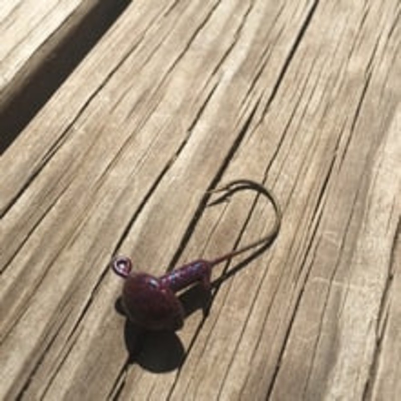 Mushroom Head Jigs Painted|1/4 oz.|Black|Black w/ Blue Flake|Brown|Dark Watermelon Blue Flake|Green Pumpkin|Purple w/ Red & Blue Flake|Root Beer|Sapphire|Watermelon|Green Pumpkin Purple