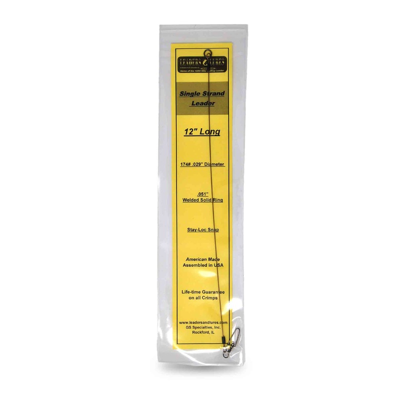 Leaders and Lures Solid Wire 174lb Leaders