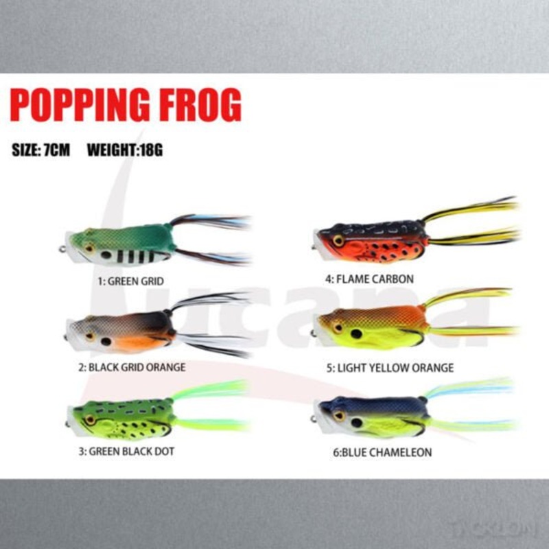 Lucana Popping Frog Lure | 7Cm | 18Gm |