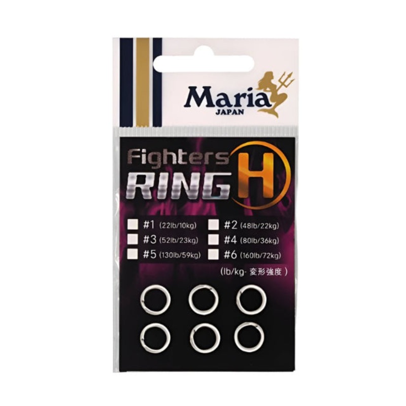 Maria Fighters Split Ring H | 22Lb – 52Lb | 20 – 16 Pcs Per Pack |