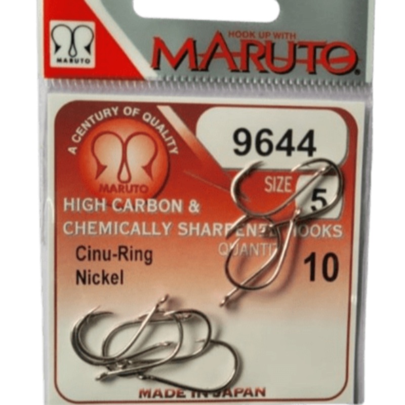 Maruto Chinu Ring Hooks | 9644 | 10 Pcs Per Pack |