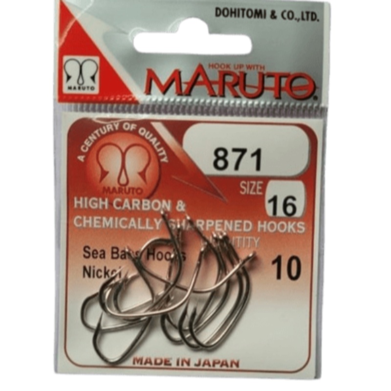 Maruto Sea Bass Hooks | 871 | 10 Pcs Per Pack |