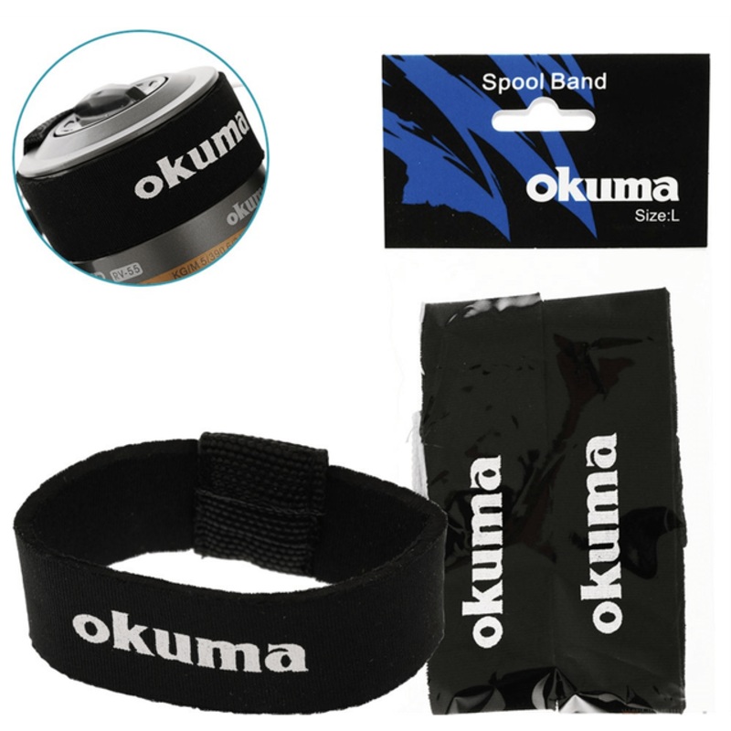 Okuma Fishing Reel Spool Band | Black | Pack Of 2 |