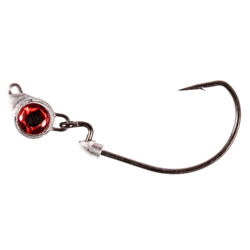 ZMan Texas Eye TeXL Jig Heads | Red | 14 Gm | 1/2 Oz | 2 Pcs Per Pack |