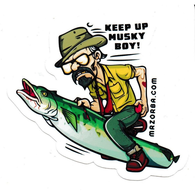 Zorba Baits Musky Rider Sticker