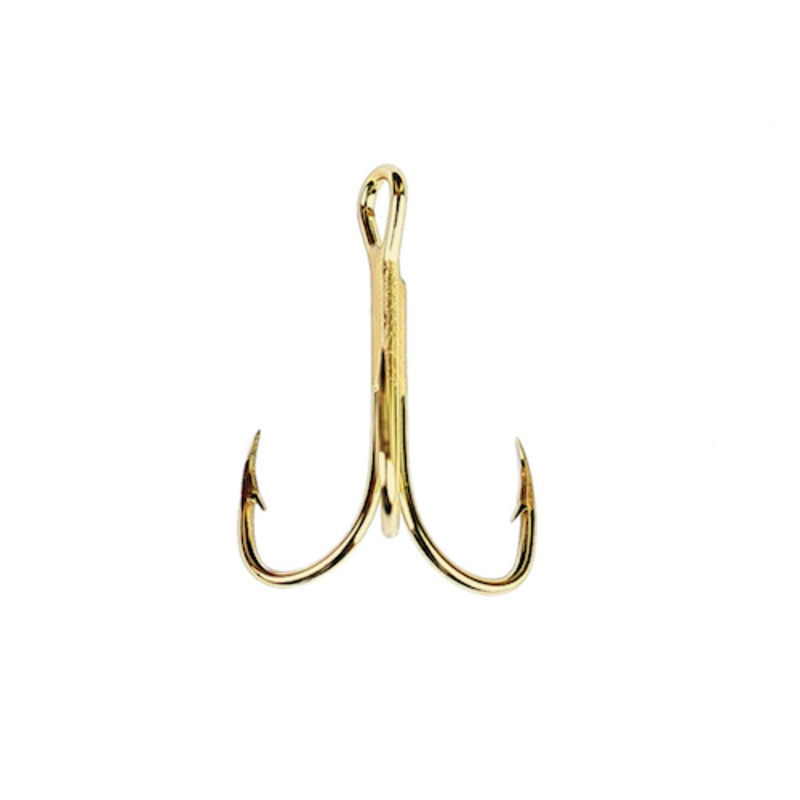 Eagle Claw 2x Gold Treble Hook