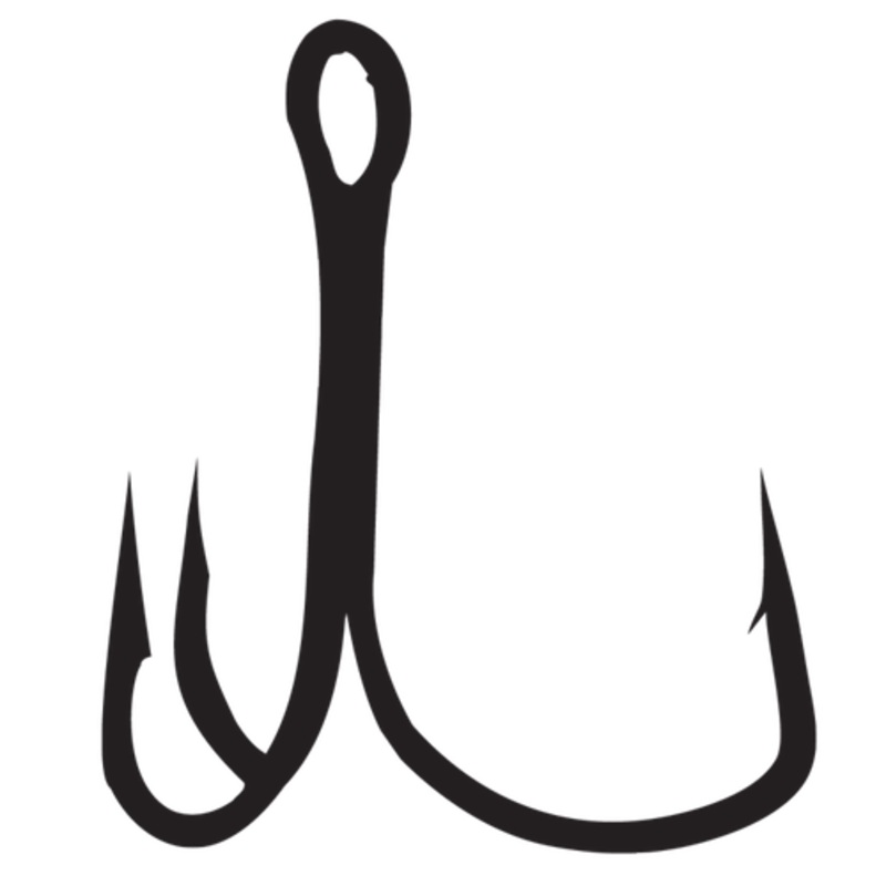Gamakatsu EWG Treble Hooks|6|4|2|Black Nickel|Red