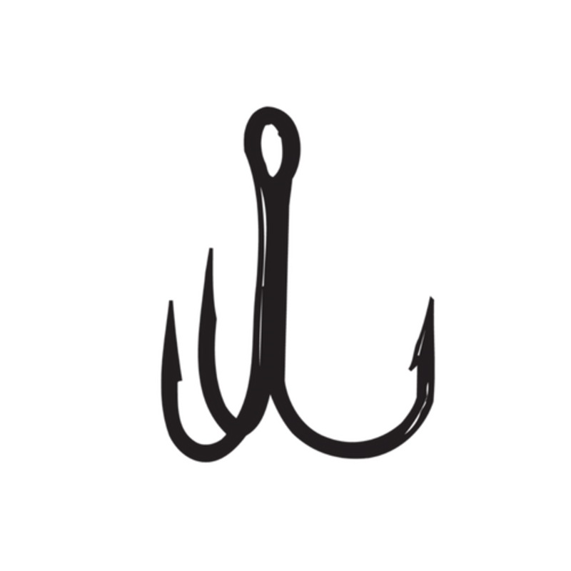Gamakatsu Treble 2X Round Bend Hook