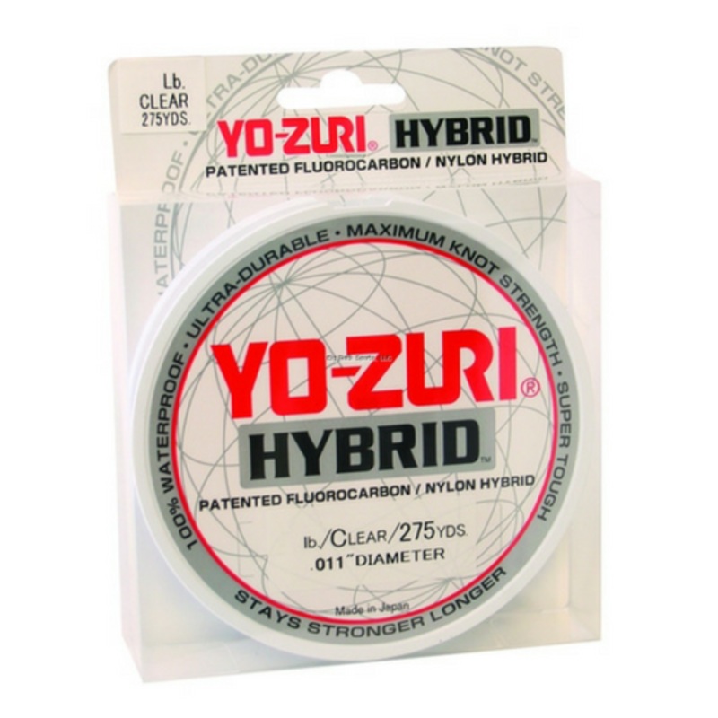 Yo-Zuri Hybrid Fishing Line|4lb Clear 275yd|6lb Clear 275yd|8lb Clear 275yd|10lb Clear 275yd|12lb Clear 275yd|15lb Clear 275yd|20lb Clear 275yd