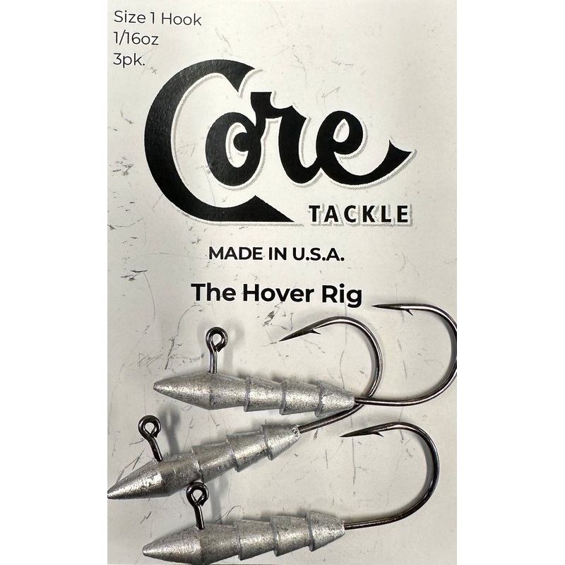 Core Tackle The Hover Rig|1/32 oz |4|1/16 oz |4|1/32 oz |1|1/16 oz |1|3/64 oz |1/0|3/32 oz |1/0|3/32 oz |3/0|1/8 oz |3/0