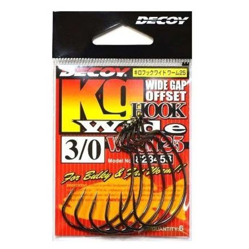 Decoy Worm 25 KG Hook Wide|2/0|3/0|4/0|5/0