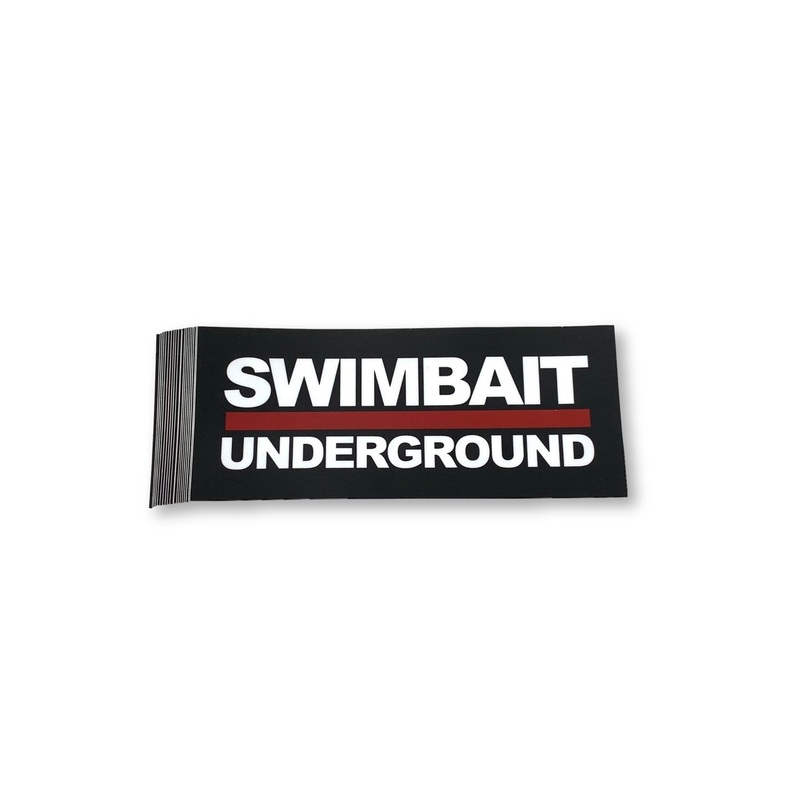 Swimbait Underground Logo Lock Up Sticker – Black