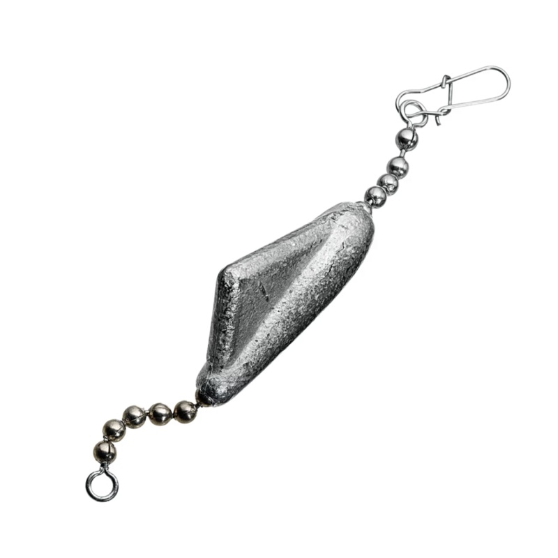 Keel Sinker with Stainless Steel Bead Chain