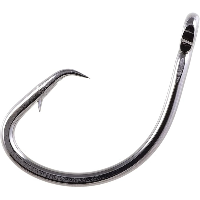 Owner Mutu Circle Hook Corrosion Resistant Black Chrome Finish