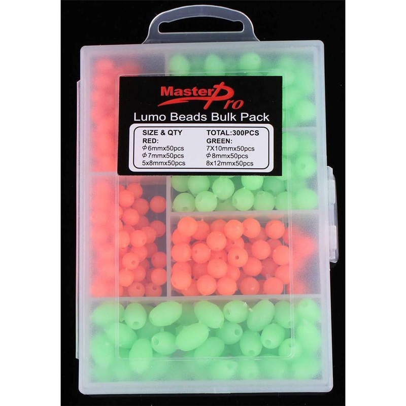 300 x Soft Lumo Glow Beads Bulk Multi Pack Fishing Tackle