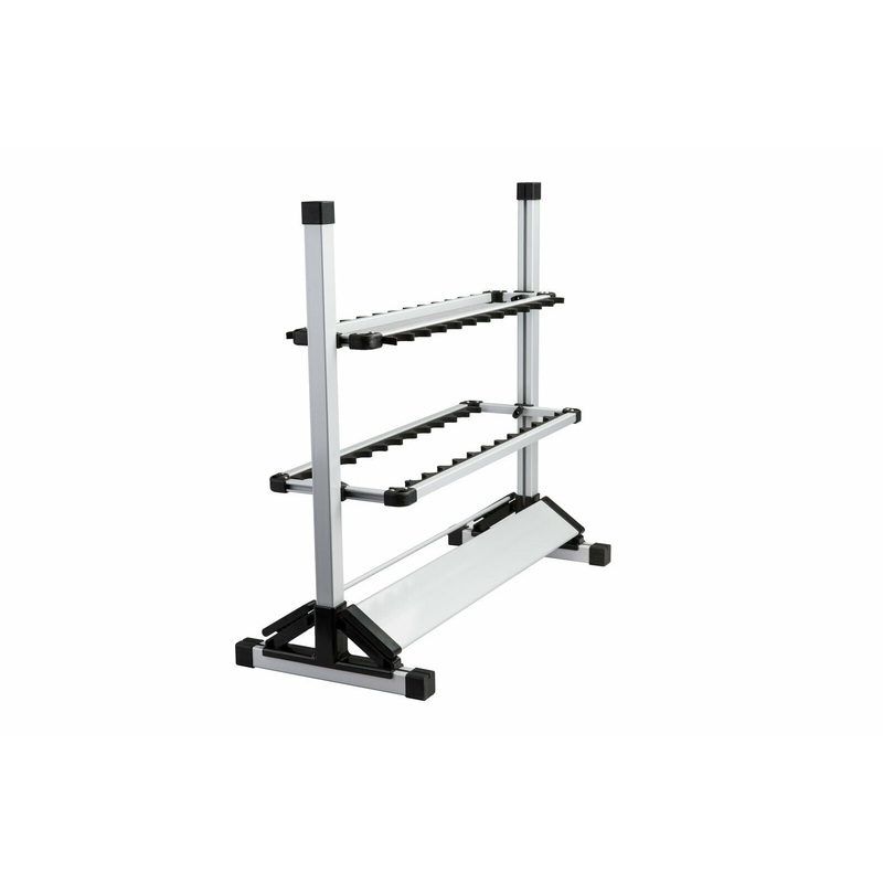 24 Slots Fishing Rod Rack Holder Aluminum Alloy Fishing Rod Pole Stand Storage