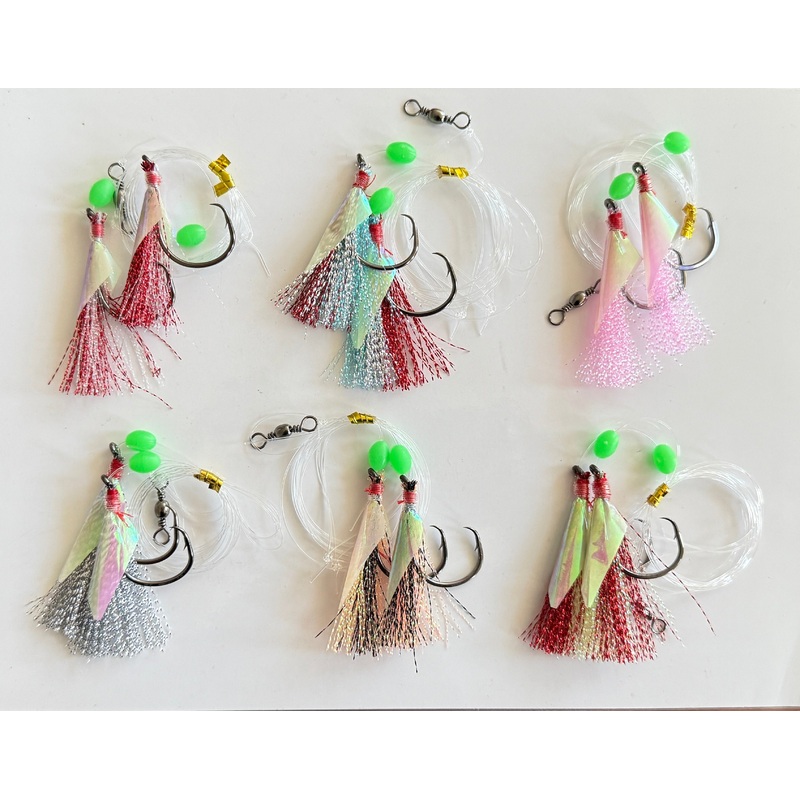 Custom Designed Snapper Fishing Rigs in Size 5/0 Octopus Circle Hook