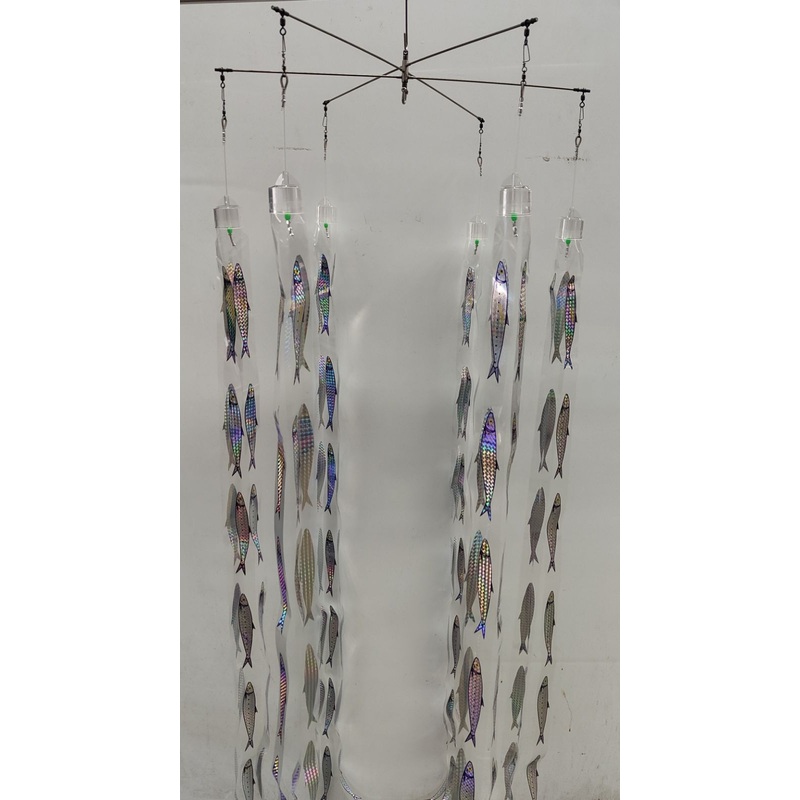 Masterpro 50cm Stainless Spreader Bar Game Fishing Trolling Teaser Triple Strips 126 Tuna Mahi