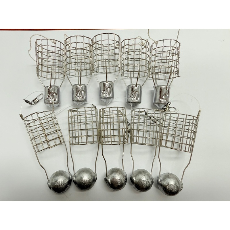 Weighted Stainless Small Berley cages 5 x 40g 5 x 50g