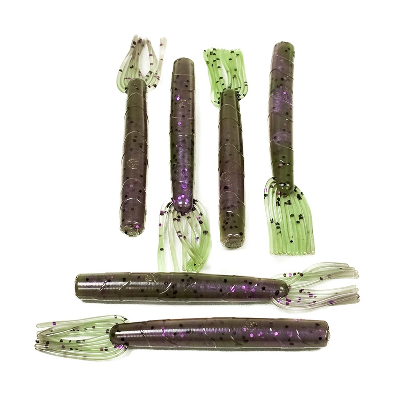 Green Pumpkin Plum Swirl 4 Broomstick (6pk)