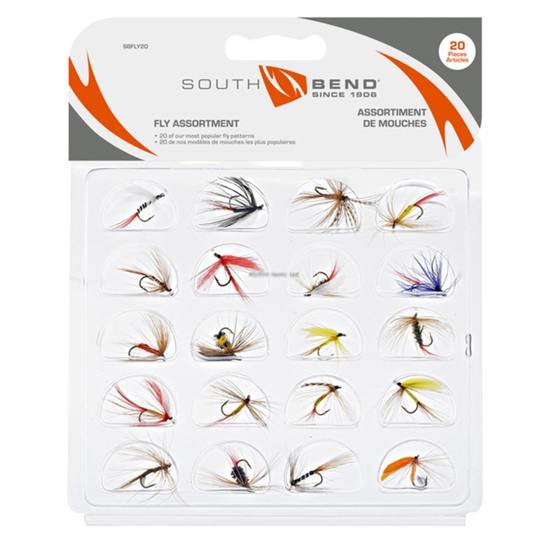 South Bend Fly Assortment – 20 pk