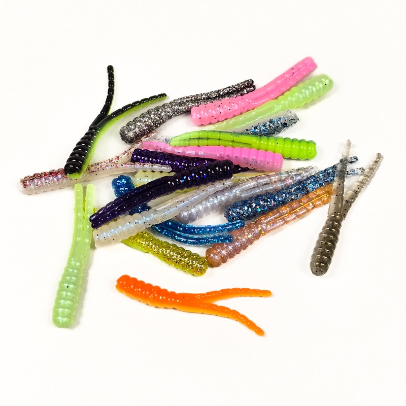 Assorted 2 Split Straight Tail Grub (20pk)
