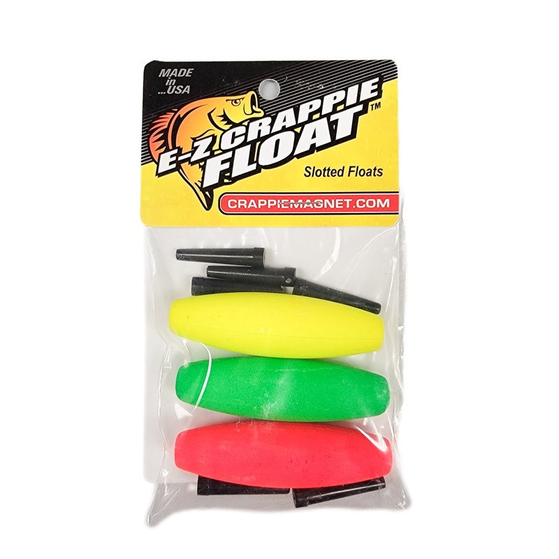 Crappie Float Green/Red/Yellow 2.5” 3pk