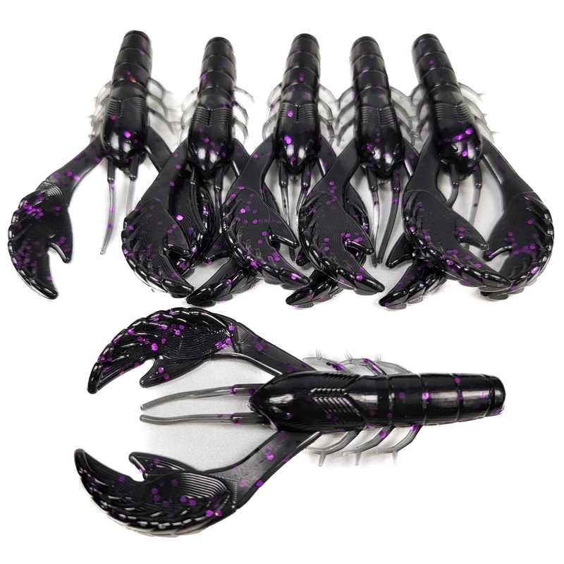 Purple Blackout 3.4 Rebel Craw (6pk)